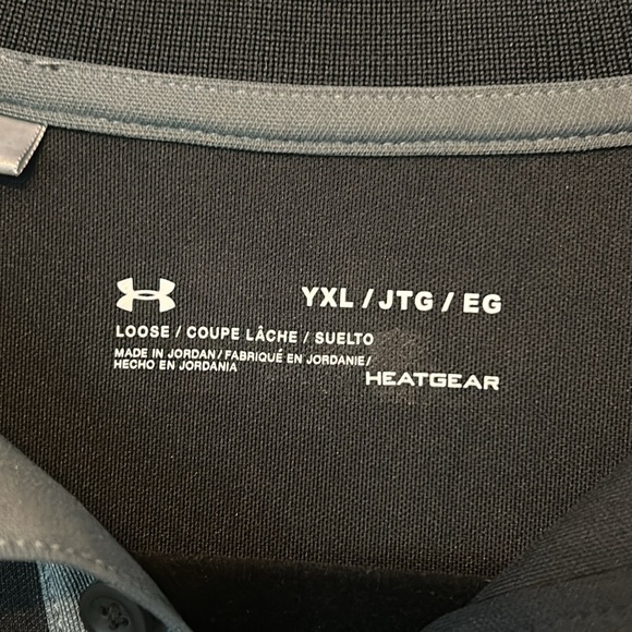 Under Armour Black Collared Dri-Fit Shirt YXL / EUC - Picture 4 of 6